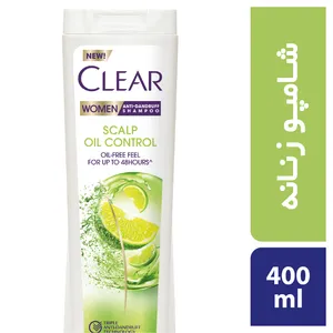 شامپو ضد شوره بانوان مخصوص موهای چرب کلییر مدل Scalp Oil Control حجم 400 میلی لیتر